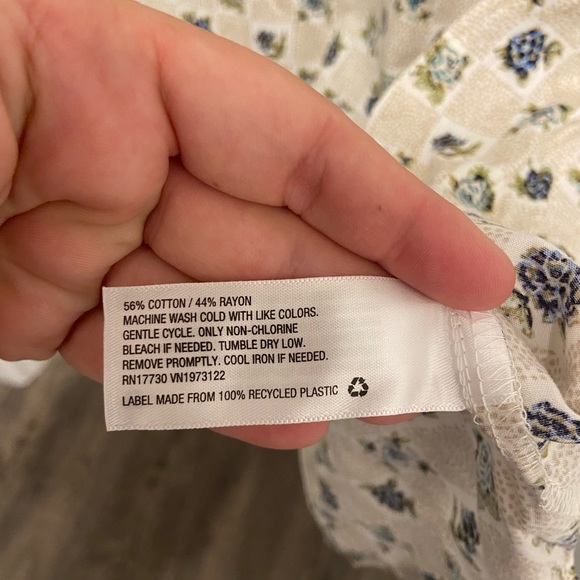 Universal thread balloon sleeve womens blouse xl - Picture 4 of 4